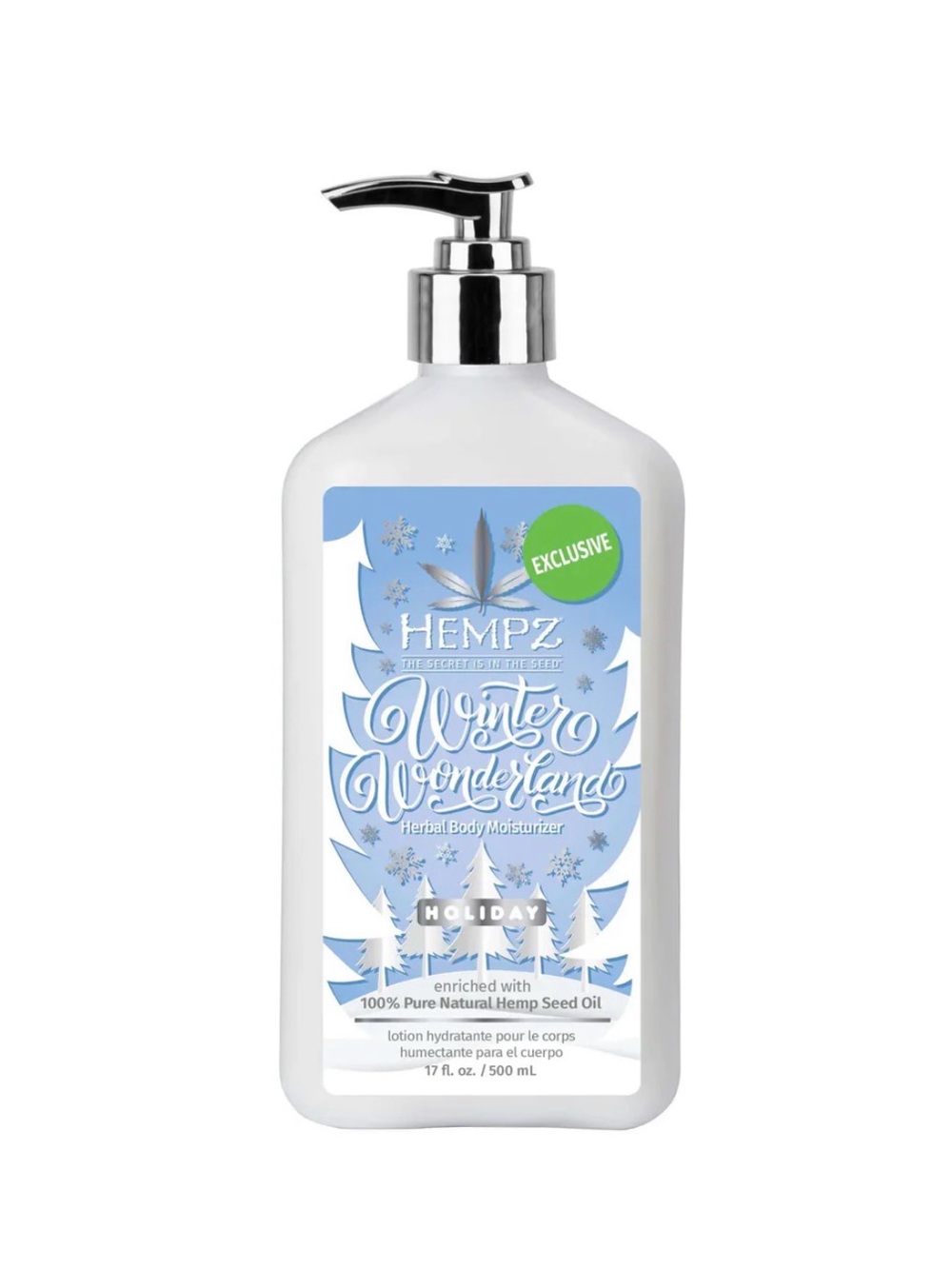 Hempz Winter Wonderland Herbal Body Moisturizer - Light Blue & White